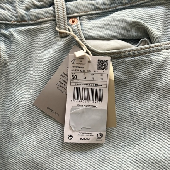 NWT ✨ MNG high waist jeans, size 18 - Picture 2 of 7